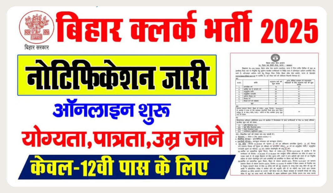 Bihar Clerk Vacancy 2025